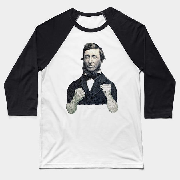 Thoreau Down Baseball T-Shirt by UnanimouslyAnonymous